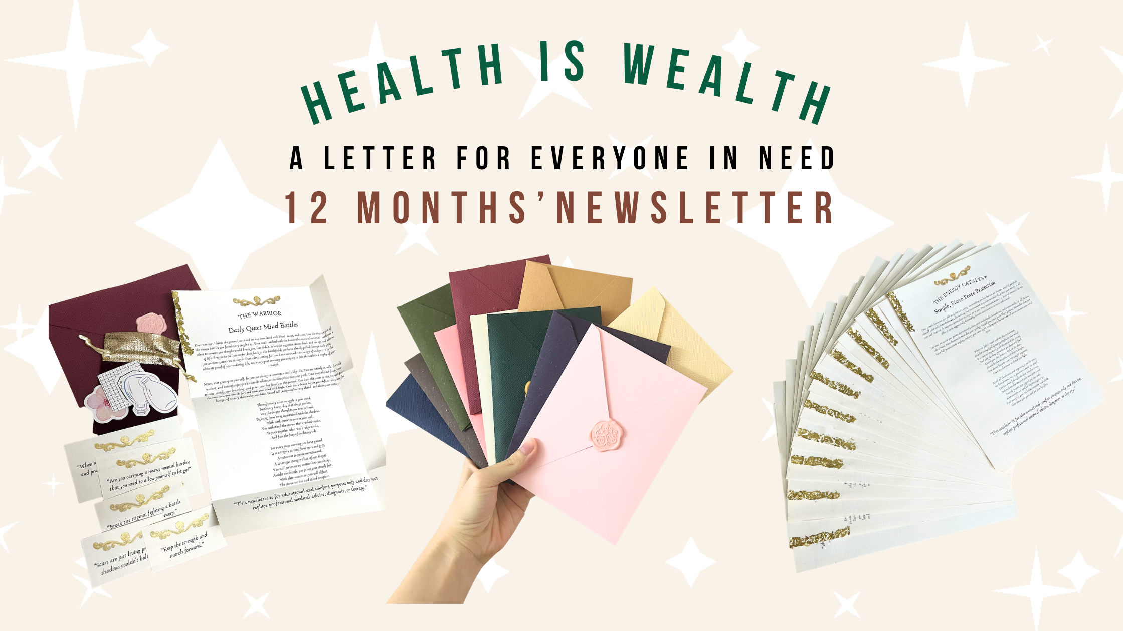 Finding Your Safe Harbor : Welcome to the “Health is Wealth” Monthly Letters